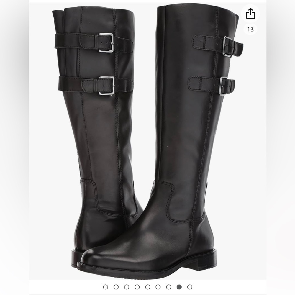 ECCO Women's Shape 25 Tall Buckle Riding Boot Size 6.5